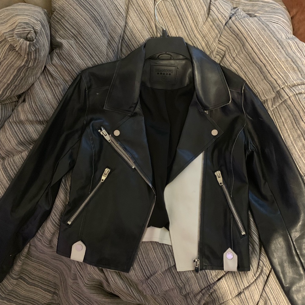 BLANK NYC Vintage Cropped Moto Jacket